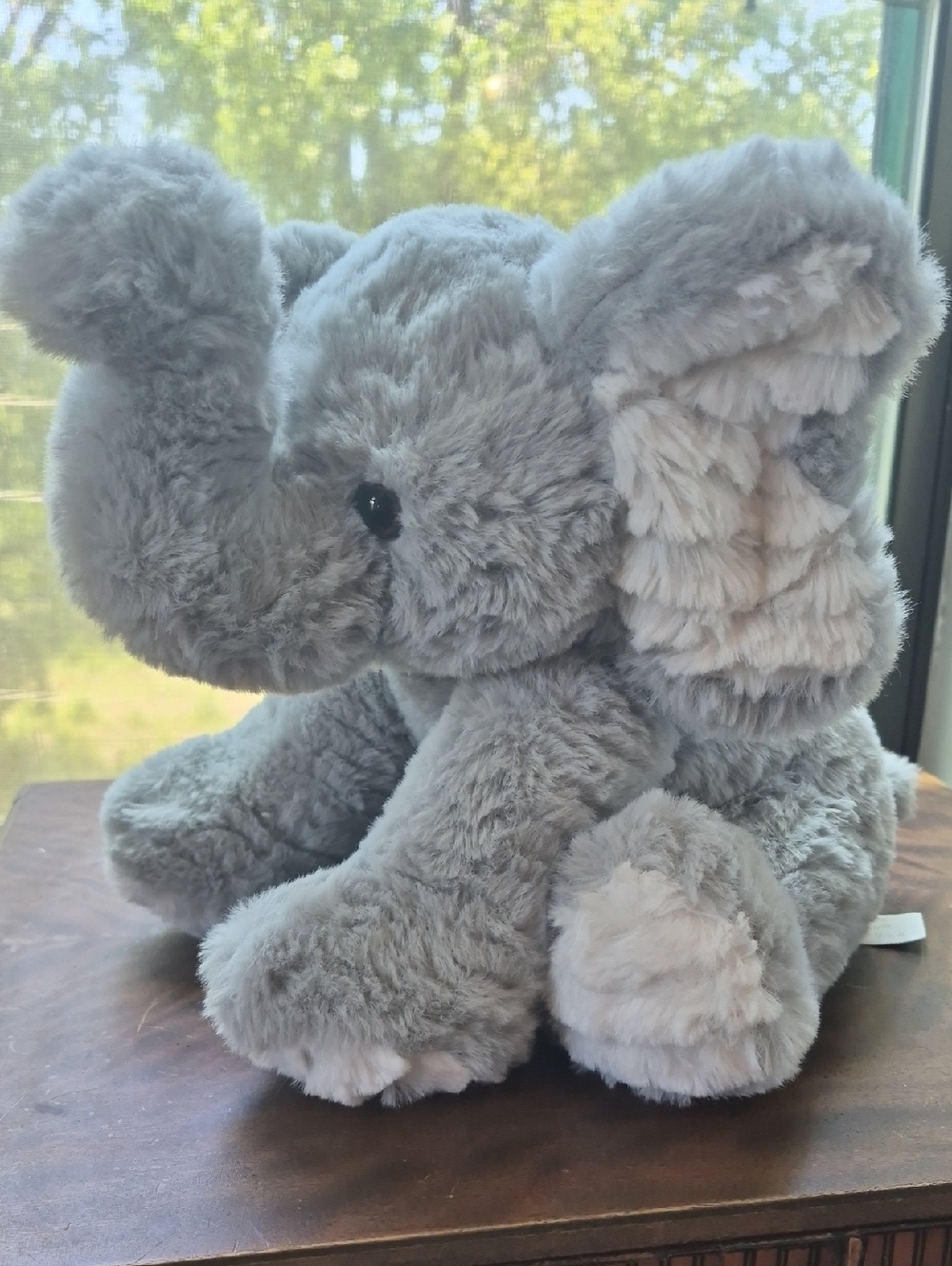Elephant Dinky Plush by Bearington Collection, 10.5", Grey.